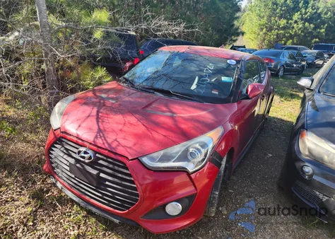 2015 Hyundai Veloster z USA, uszkodzony, nr VIN KMHTC6AE6FU240474